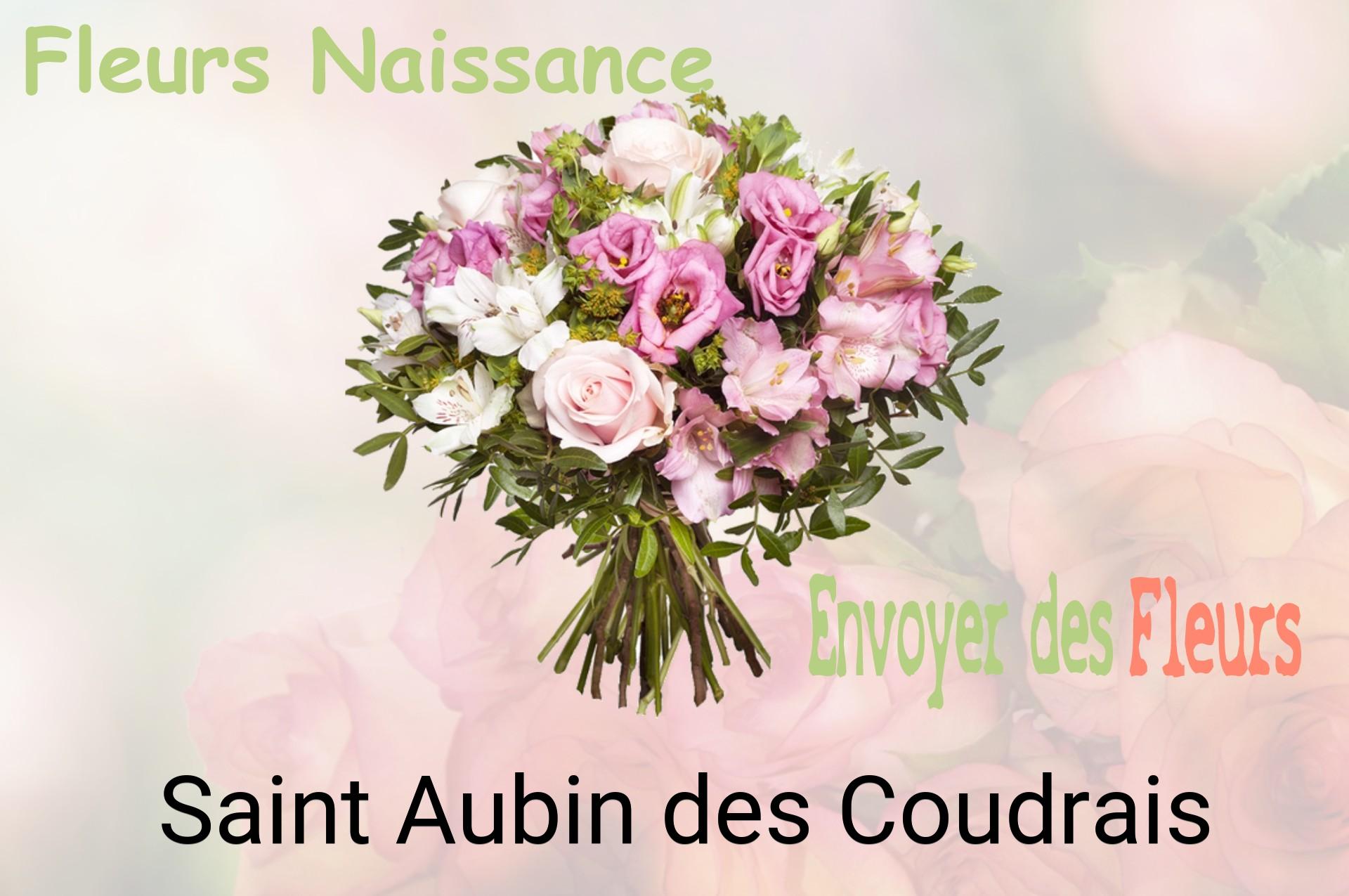 Bouquet de fleurs de naissance livré à Saint-Aubin-des-Coudrais