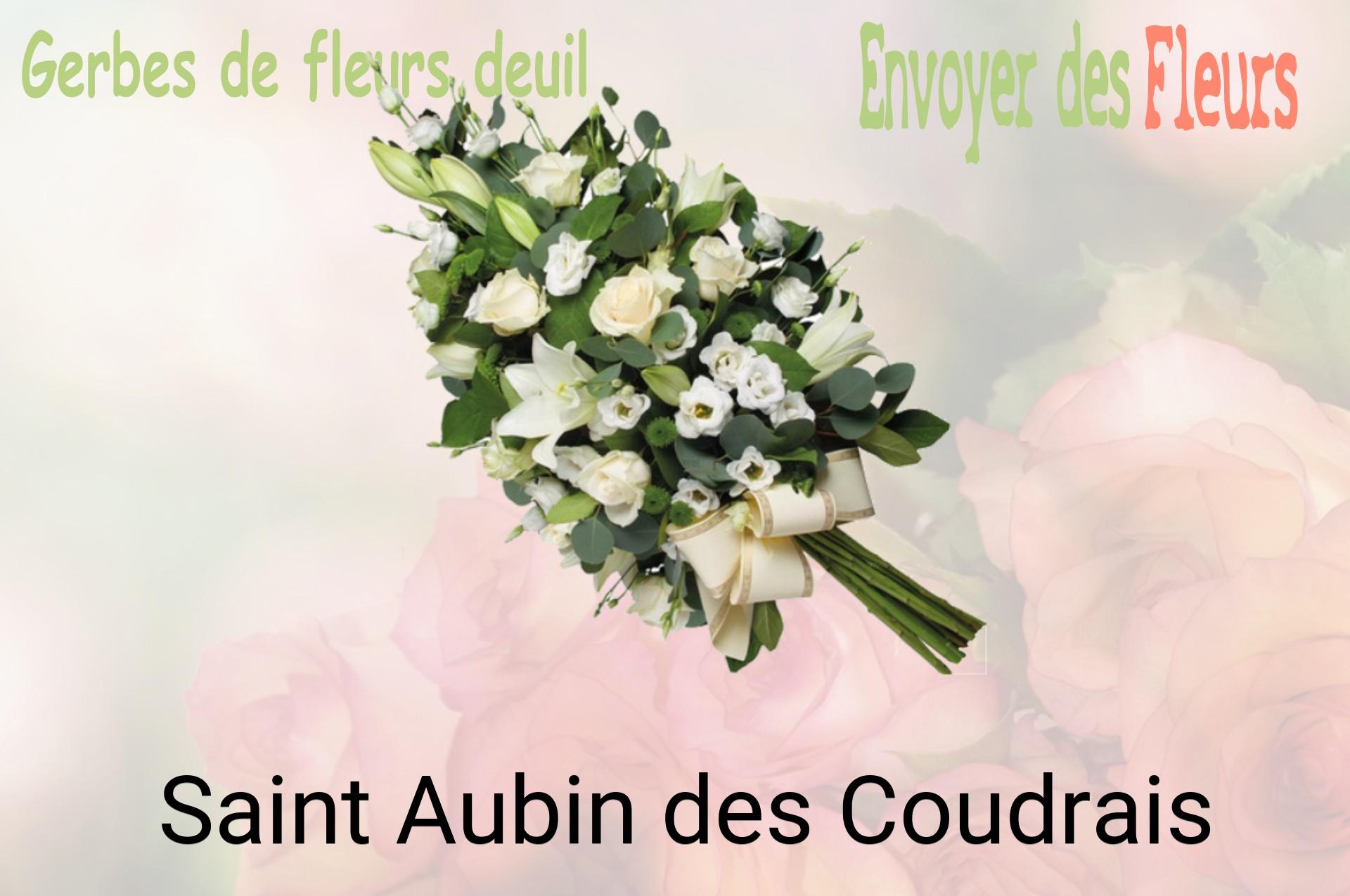 Gerbe de fleurs de deuil livrée à Saint-Aubin-des-Coudrais